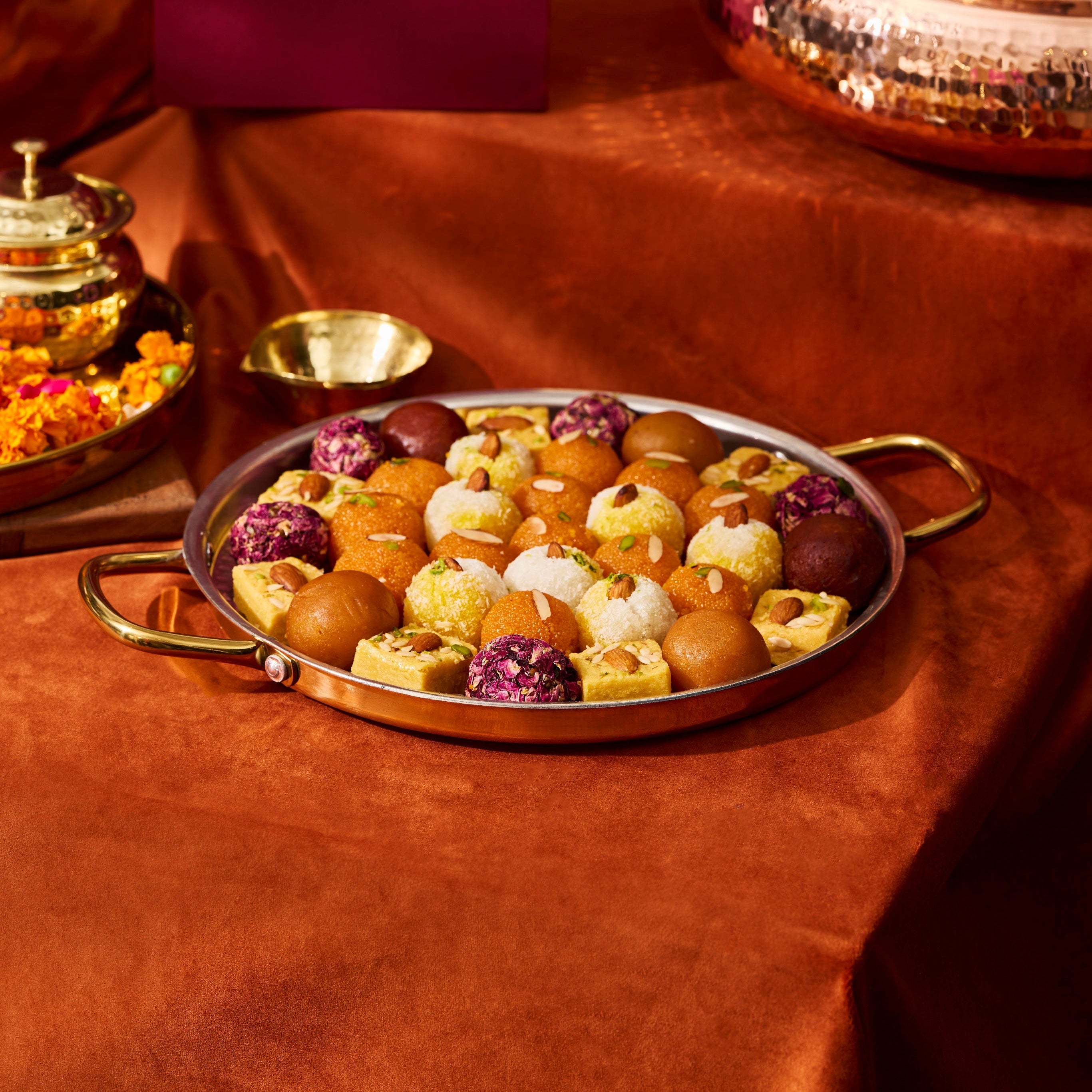 Brass Dosa Tawa with Insulated handle: Naturally Non-Stick Tava & Uses Less Oil P-TAL